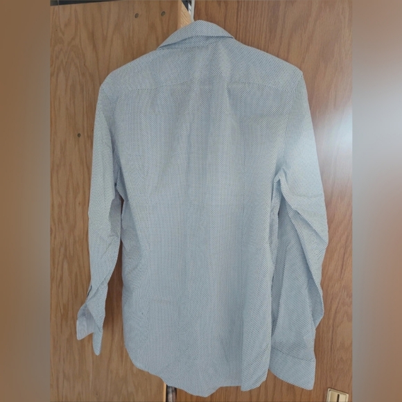 Reserved Men's White and Black Polka Dot Shirt - Picture 5 of 7